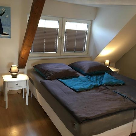 Schoene Grosse Wohnung, Terrasse, Kamin, Parkplatz, 2 Schlafzimmer Greifswald Buitenkant foto